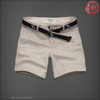 heren abercrombie and fitch casual shorts band licht-khaki Kleren Winkel vvtg6693